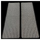 G - Pair of Multy Home 24 x 71 Inch Striped Runner Rugs