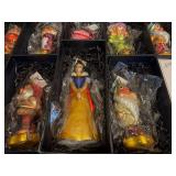 Christopher Radko Snow White and the Seven Dwarfs 60th Anniversary Ornament Set with Box