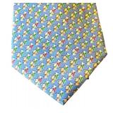 Set of 3 Salvatore Ferragamo Silk Neck Ties with Animal and Floral Prints