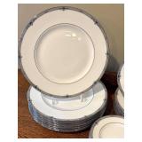 LR - Set of 27 Wedgwood Amherst Bone China Plates - Dinner, Salad, and Bread
