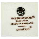 LR - Set of 27 Wedgwood Amherst Bone China Plates - Dinner, Salad, and Bread