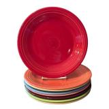 LR - Set of 16 Fiesta 10.5-Inch Dinner Plates Assorted Colors