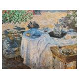 HLWY - Framed Claude Monet Art Print The Luncheon with Certificate, Replica