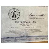 HLWY - Framed Claude Monet Art Print The Luncheon with Certificate, Replica