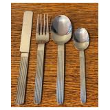 K - The Main Course Stainless Steel Flatware Set with Holder - 58 Pieces