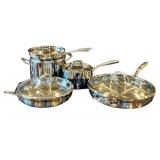 K - Cuisinart and Tramontina Stainless Steel Cookware Set