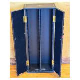 LR - CD Cabinet with Faux Book Spine Doors