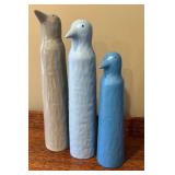 LR - Set of 3 IKEA Decorative Ceramic Bird Figurines