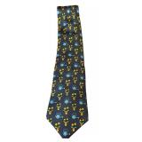 Hermes Silk Necktie with Garden Theme Print