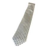 Hermes Paris 100% Silk Tie Made in France Ostrich Pattern / Hermes Silk Tie 5395