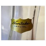 LR - Noritake Crystal and Adam Jablonski Art Glass Vase Set