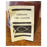LR - Warren Village Pottery Vermont Fire Lighter