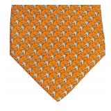 Hermes Paris Made in France 100% Silk Tie with Bird Pattern / Hermes Silk Tie 5598