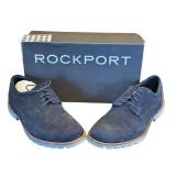 Rockport Channer Navy Suede Dress Shoes Size 10.5M with Box