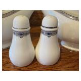 Vintage Wedgwood Amherst Bone China Serving Set with Platters, Gravy Boats, and Shakers