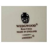 Vintage Wedgwood Amherst Bone China Serving Set with Platters, Gravy Boats, and Shakers