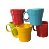 LR - Set of 7 Homer Laughlin Fiesta Tapered Mugs Assorted Colors