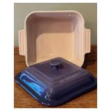 Le Creuset Square Stoneware Casserole Dish with Lid - Purple