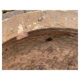 SY - Pair of Vintage Concrete Garden Planters on Pedestal Bases