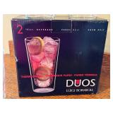 K - Luigi Bormioli Duos Thermowall Drinkware Set with 10 Glasses, Pitcher and Mugs