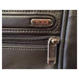 Tumi Leather Laptop Briefcase with Shoulder Strap