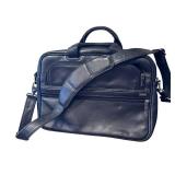 Tumi Leather Laptop Briefcase with Shoulder Strap