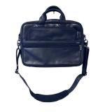 Tumi Leather Laptop Briefcase with Shoulder Strap