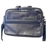 Tumi Leather Laptop Briefcase with Shoulder Strap