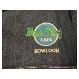 Hard Rock Cafe Kowloon Denim Shirt XL with Guitar Buttons