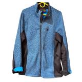 Spyder Full-Zip Fleece Jacket Blue and Black Size Large