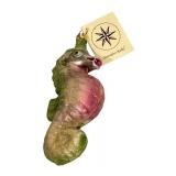 Christopher Radko Seahorse Glass Christmas Ornament