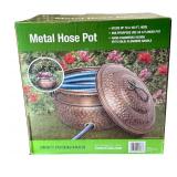 G - Metal Hose Pot with Lid and Solid Aluminum Handle