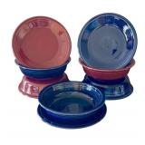 LR - Set of 4 Fiesta Bowls and 3 Bread Plates