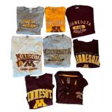 LR - Set of 8 University of Minnesota Golden Gophers T-Shirts and Polo Shirt