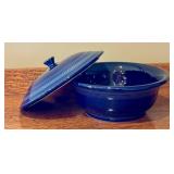LR - Blue Ceramic Lidded Casserole Dish