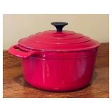 Red Enameled Cast Iron Dutch Oven, 1.5 Qt, Martha Stewart Essentials for Macy