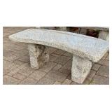SY - Granite Curved Outdoor Bench