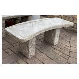 SY - Granite Curved Outdoor Bench