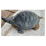 SY - Cast Iron Turtle Garden Statue and Metal Squirrel Sprinkler