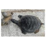 SY - Cast Iron Turtle Garden Statue and Metal Squirrel Sprinkler
