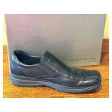 Kenneth Cole IN THE CLEAR LE Black Leather Slip-On Shoes, Size 10 Medium