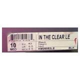 Kenneth Cole IN THE CLEAR LE Black Leather Slip-On Shoes, Size 10 Medium