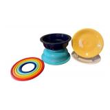 Fiesta Lead Free Mixing Bowl Set with Rainbow Nesting Rings