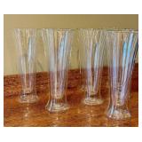 K - Set of 8 Luigi Bormioli Pilsner Duos 9-Inch Beer Glasses
