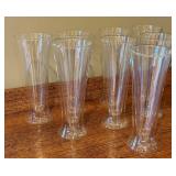 K - Set of 8 Luigi Bormioli Pilsner Duos 9-Inch Beer Glasses