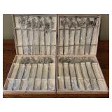 Set of 24 Sudha Silver Metal Animal Cocktail Stir Sticks in Original Boxes