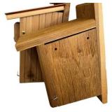 G - Set of 2 Wooden Audubon Birdhouses