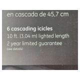 2 Boxes of GE 6 Count LED 18-Inch Cascading Icicle Lights
