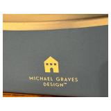 Lot of 2 Michael Graves Design Candle Holders - Hurricane and Stamped Steel Votive