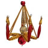 Pair of Christopher Radko Palais Royal Beaded Chandelier Ornaments